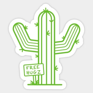 Free Hugz Cactus (Green) [Rx-Tp] Sticker